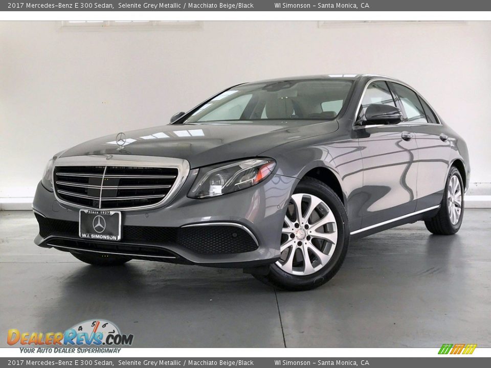 2017 Mercedes-Benz E 300 Sedan Selenite Grey Metallic / Macchiato Beige/Black Photo #12