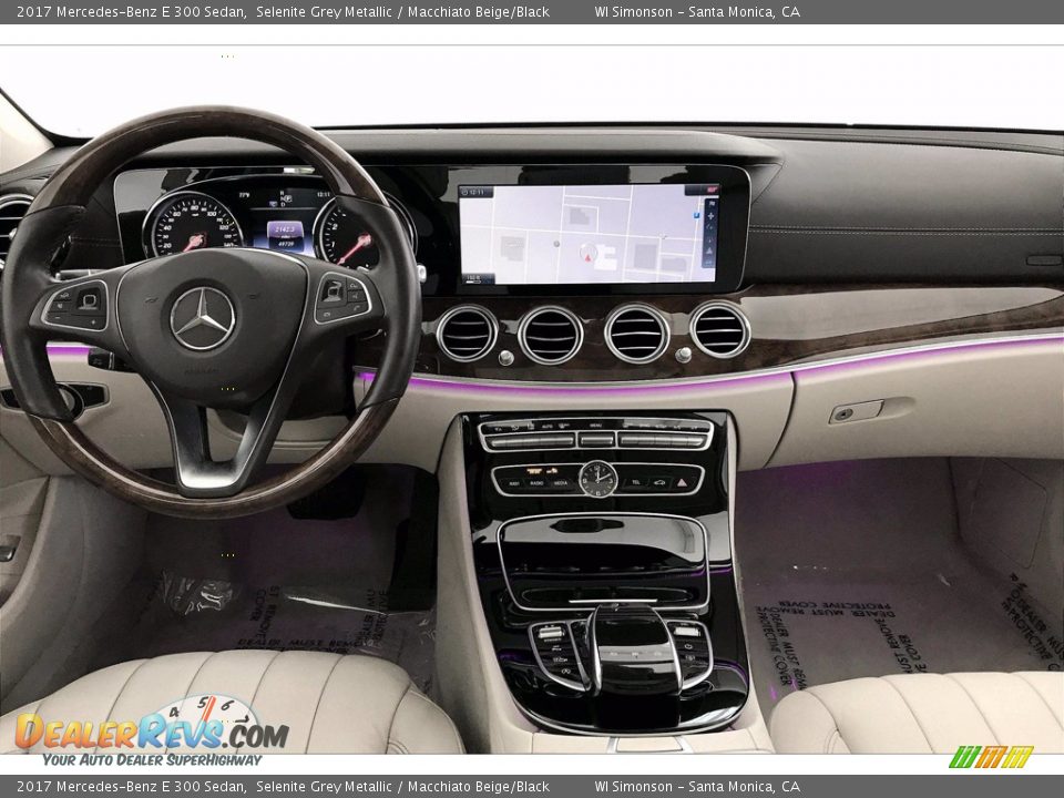 2017 Mercedes-Benz E 300 Sedan Selenite Grey Metallic / Macchiato Beige/Black Photo #17