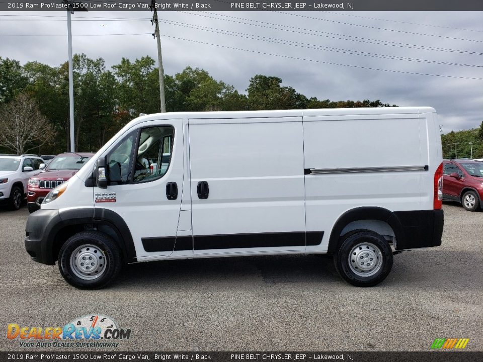 2019 Ram ProMaster 1500 Low Roof Cargo Van Bright White / Black Photo #5