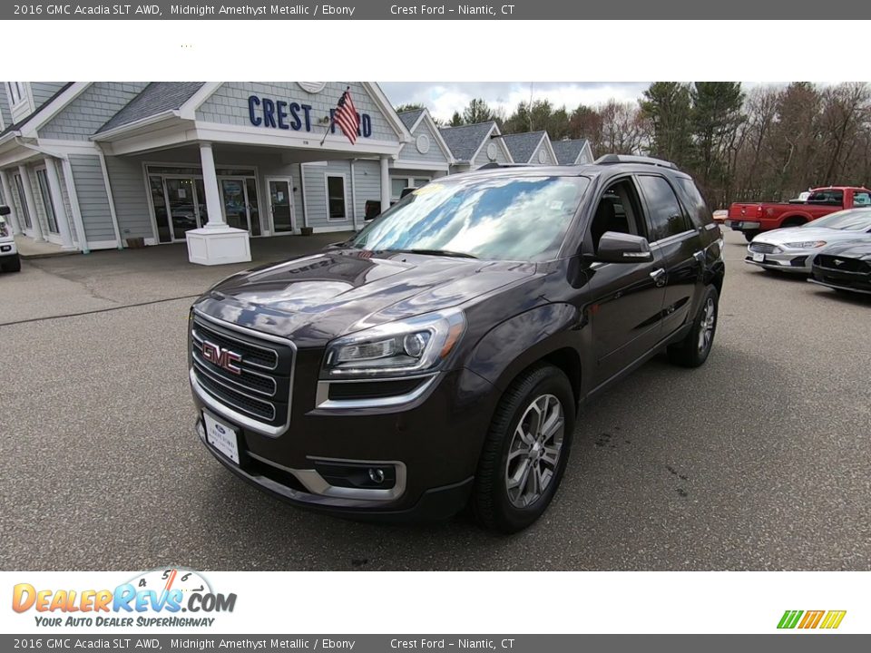 2016 GMC Acadia SLT AWD Midnight Amethyst Metallic / Ebony Photo #3