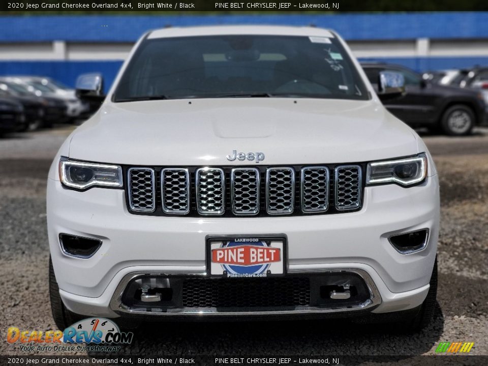 2020 Jeep Grand Cherokee Overland 4x4 Bright White / Black Photo #3