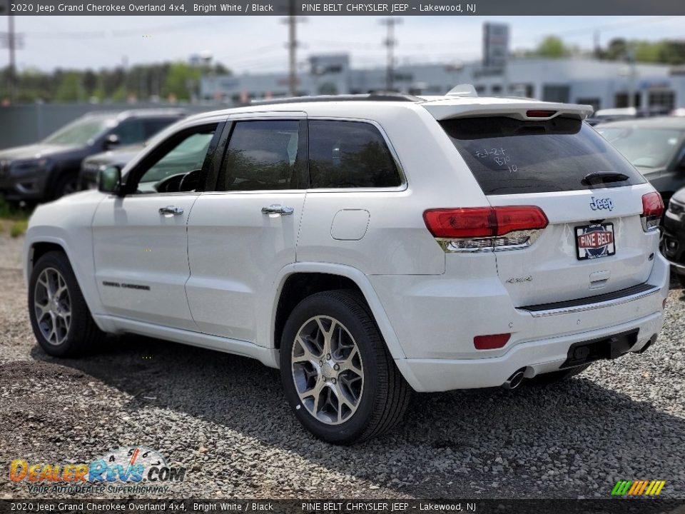 2020 Jeep Grand Cherokee Overland 4x4 Bright White / Black Photo #6