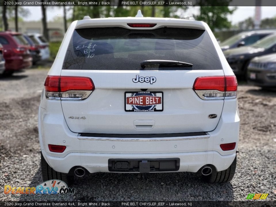 2020 Jeep Grand Cherokee Overland 4x4 Bright White / Black Photo #7