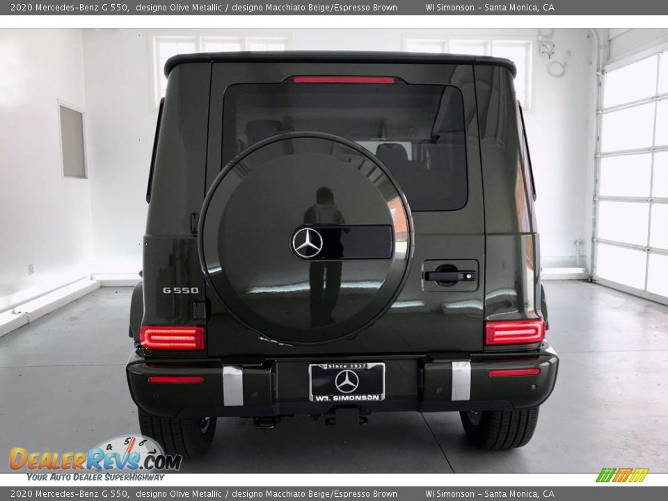 2020 Mercedes-Benz G 550 designo Olive Metallic / designo Macchiato Beige/Espresso Brown Photo #3