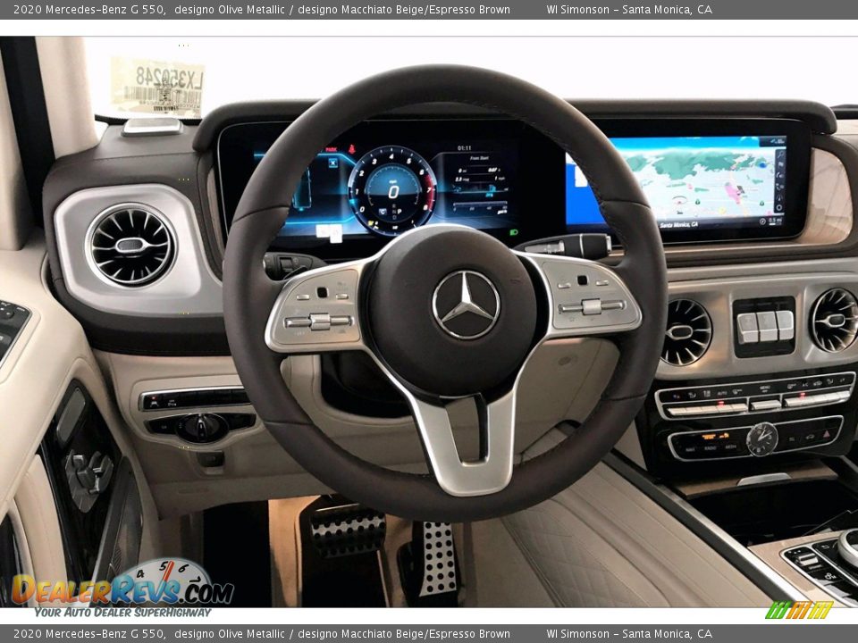 2020 Mercedes-Benz G 550 designo Olive Metallic / designo Macchiato Beige/Espresso Brown Photo #4
