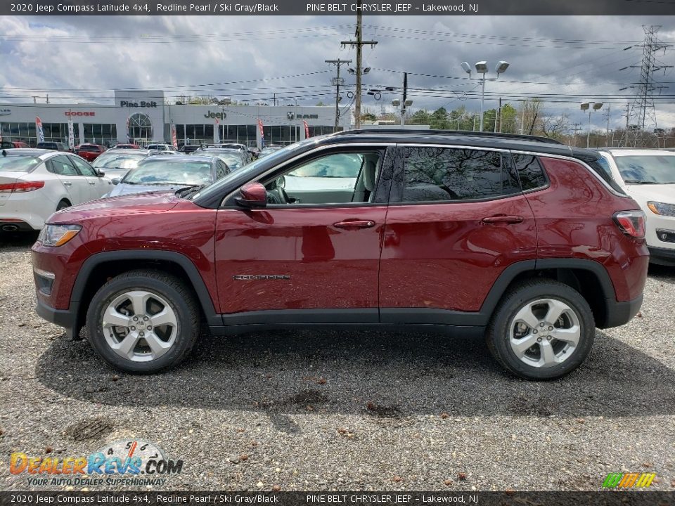 2020 Jeep Compass Latitude 4x4 Redline Pearl / Ski Gray/Black Photo #4