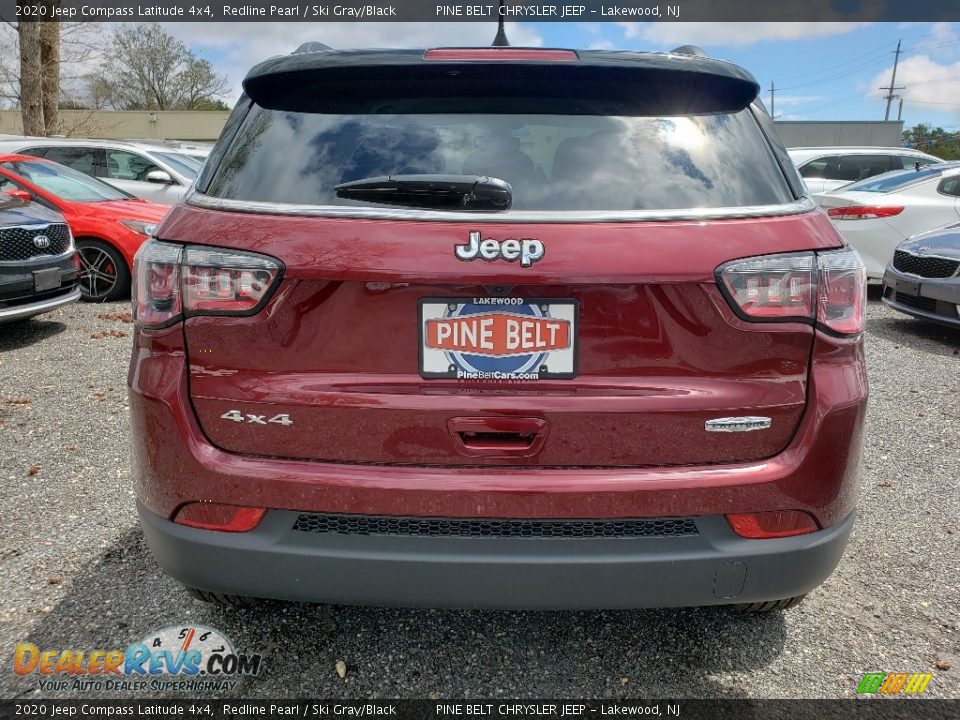 2020 Jeep Compass Latitude 4x4 Redline Pearl / Ski Gray/Black Photo #7