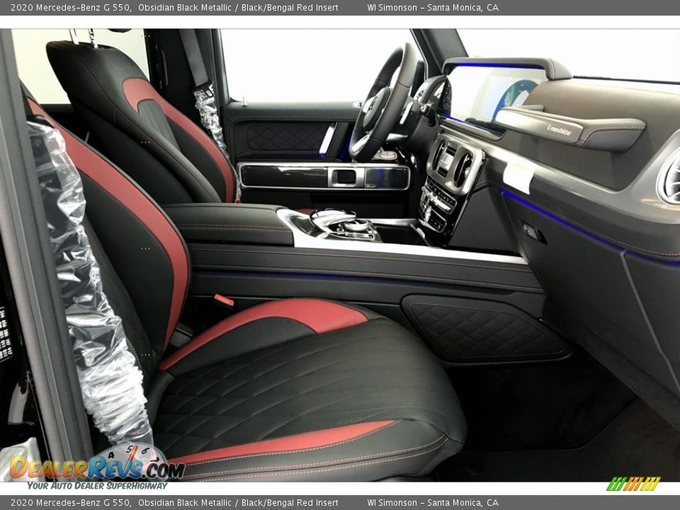 Black/Bengal Red Insert Interior - 2020 Mercedes-Benz G 550 Photo #5