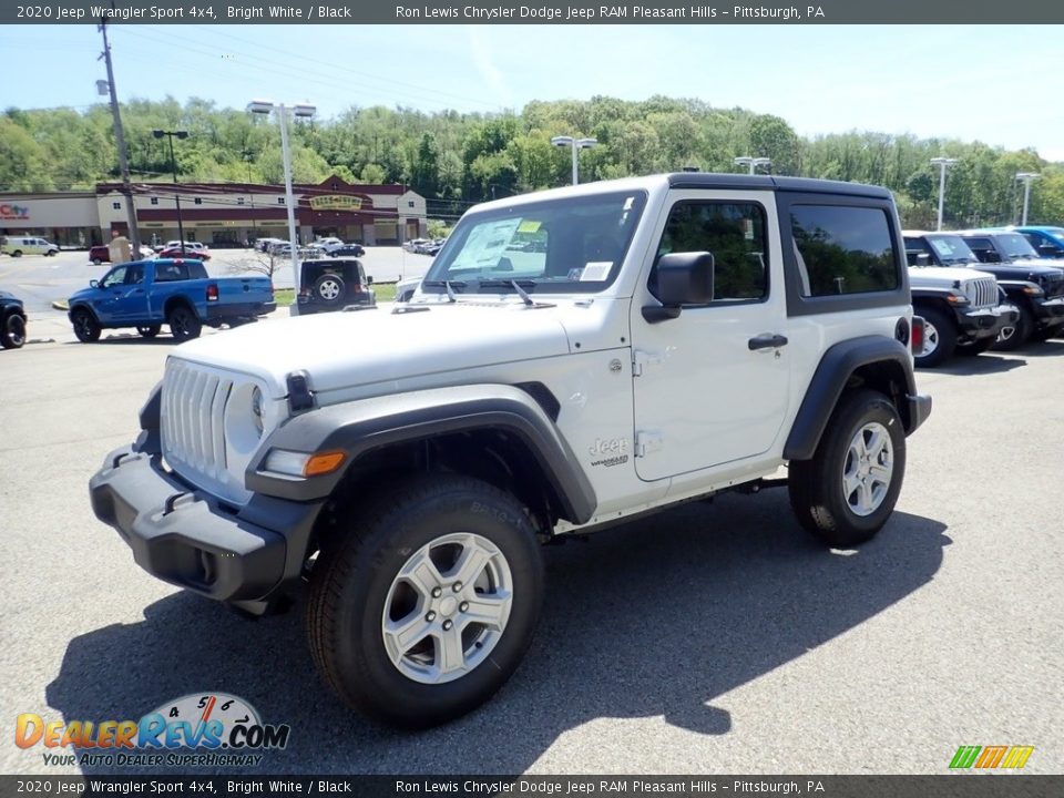 2020 Jeep Wrangler Sport 4x4 Bright White / Black Photo #1