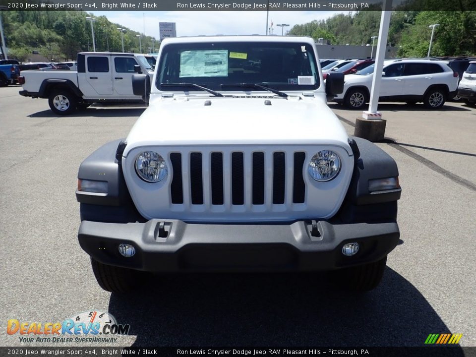 2020 Jeep Wrangler Sport 4x4 Bright White / Black Photo #2