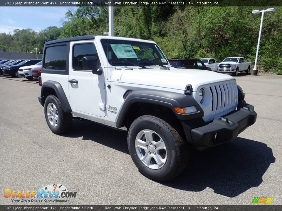 2020 Jeep Wrangler Sport 4x4 Bright White / Black Photo #3