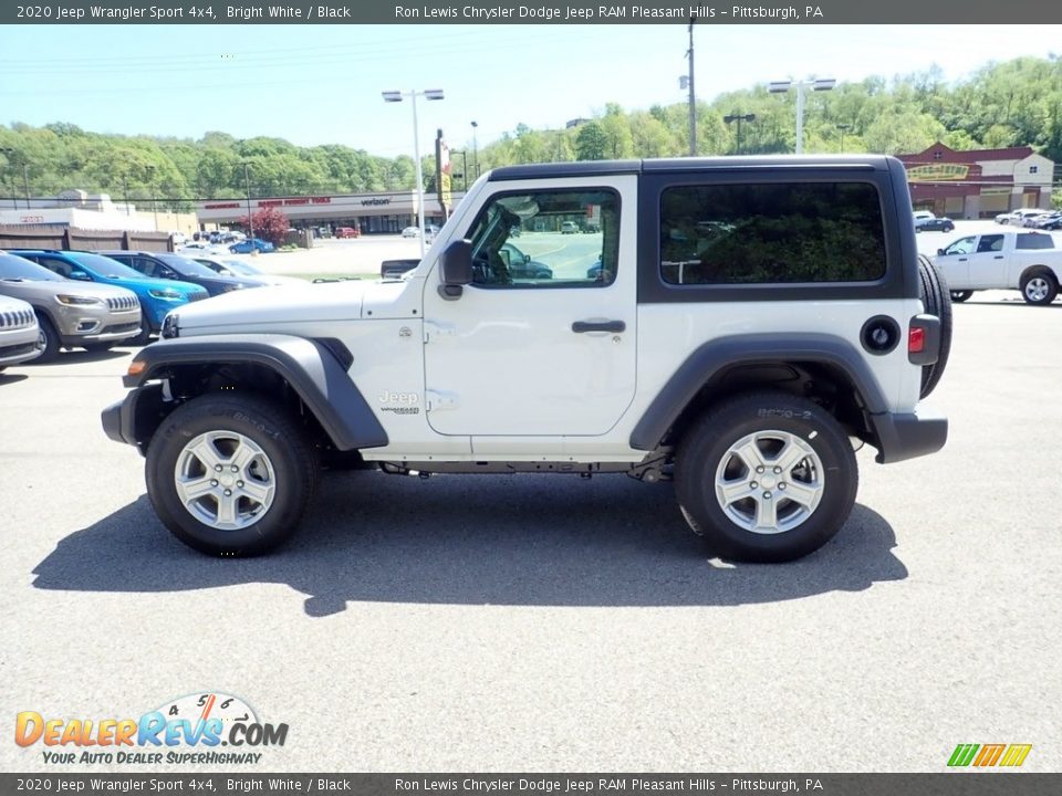 2020 Jeep Wrangler Sport 4x4 Bright White / Black Photo #7