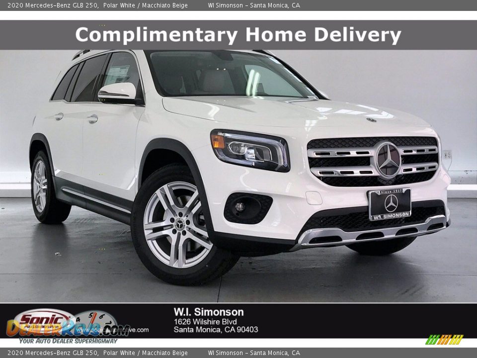 2020 Mercedes-Benz GLB 250 Polar White / Macchiato Beige Photo #1