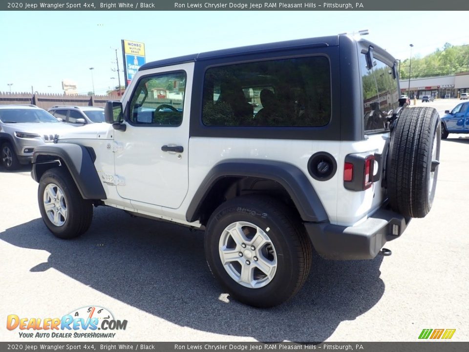 2020 Jeep Wrangler Sport 4x4 Bright White / Black Photo #8