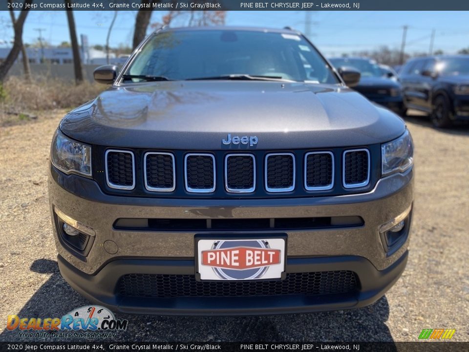 2020 Jeep Compass Latitude 4x4 Granite Crystal Metallic / Ski Gray/Black Photo #3