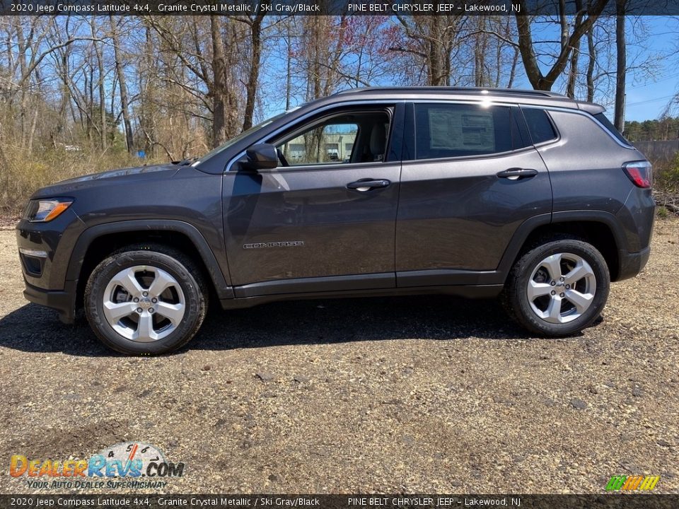 2020 Jeep Compass Latitude 4x4 Granite Crystal Metallic / Ski Gray/Black Photo #4