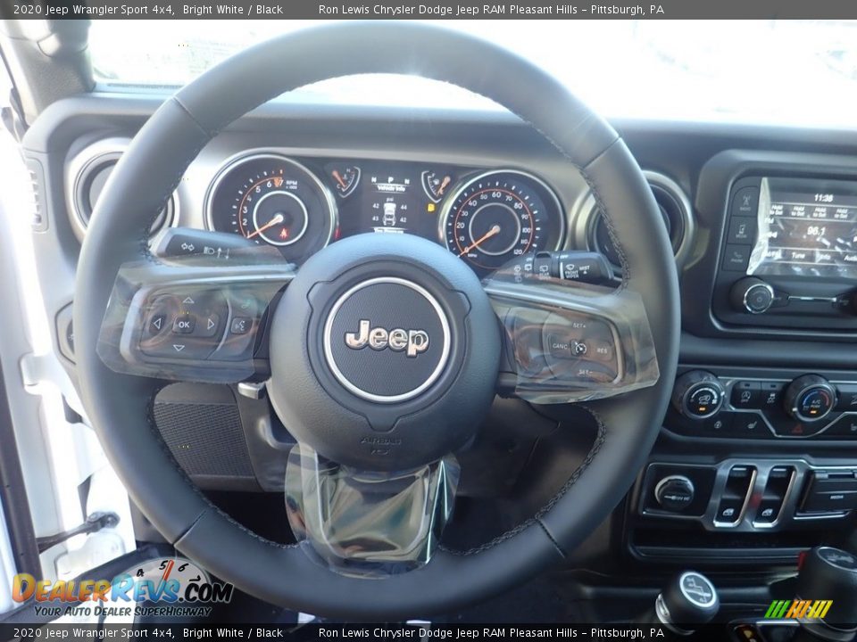 2020 Jeep Wrangler Sport 4x4 Bright White / Black Photo #20