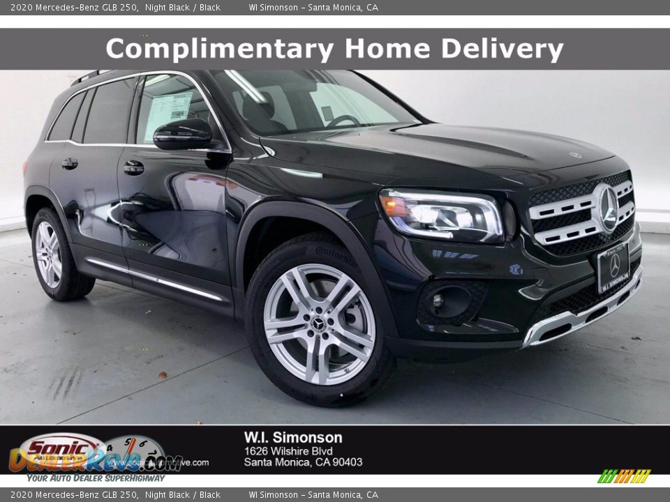 2020 Mercedes-Benz GLB 250 Night Black / Black Photo #1