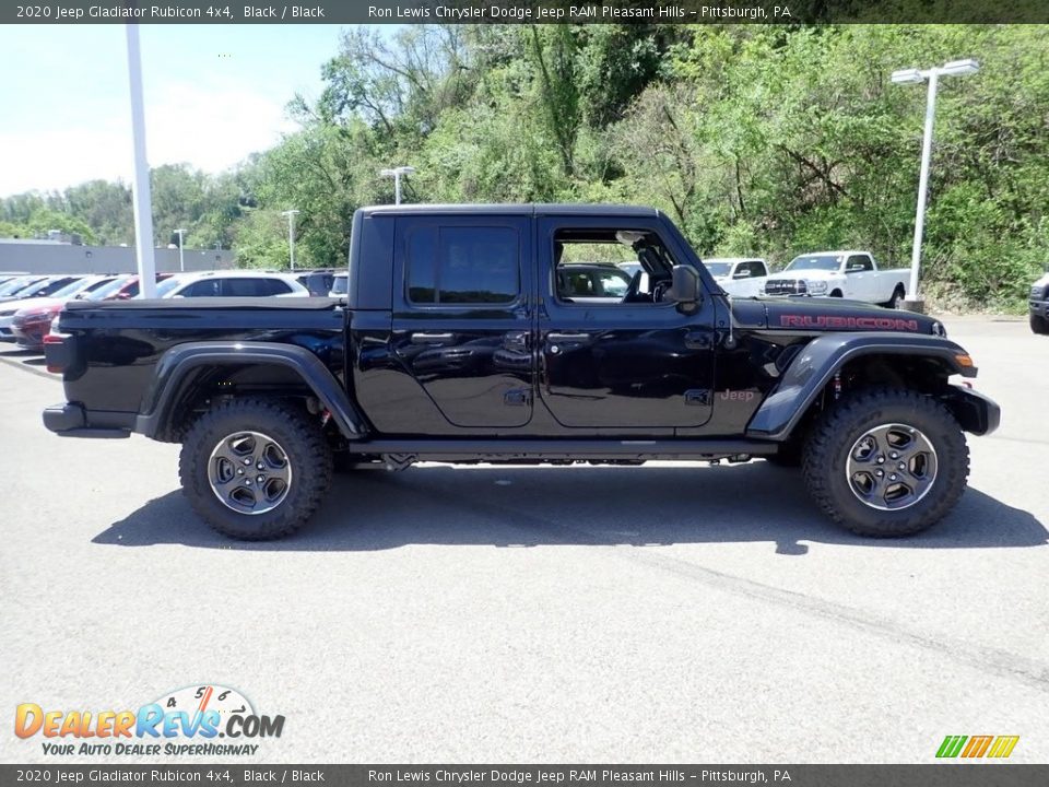 2020 Jeep Gladiator Rubicon 4x4 Black / Black Photo #4