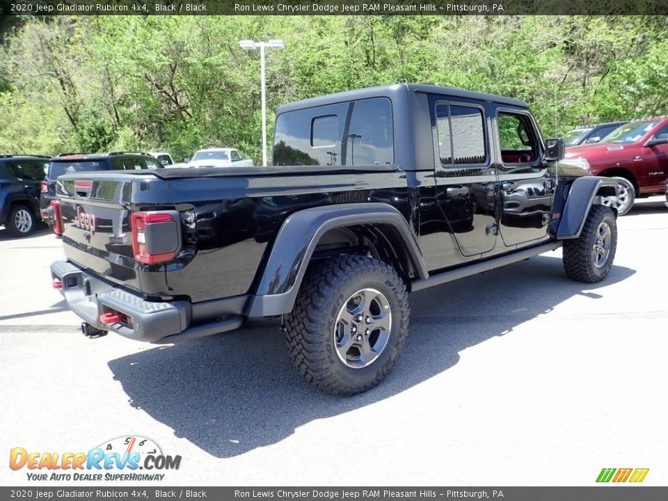 2020 Jeep Gladiator Rubicon 4x4 Black / Black Photo #5