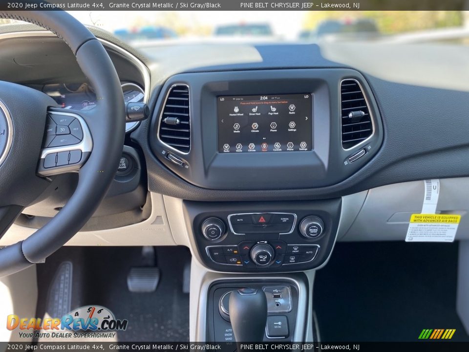 2020 Jeep Compass Latitude 4x4 Granite Crystal Metallic / Ski Gray/Black Photo #12