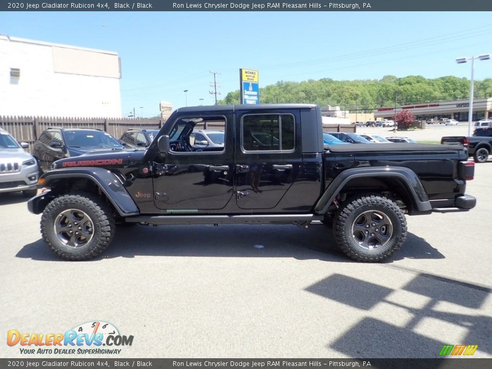 2020 Jeep Gladiator Rubicon 4x4 Black / Black Photo #6