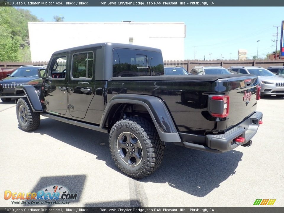 2020 Jeep Gladiator Rubicon 4x4 Black / Black Photo #7