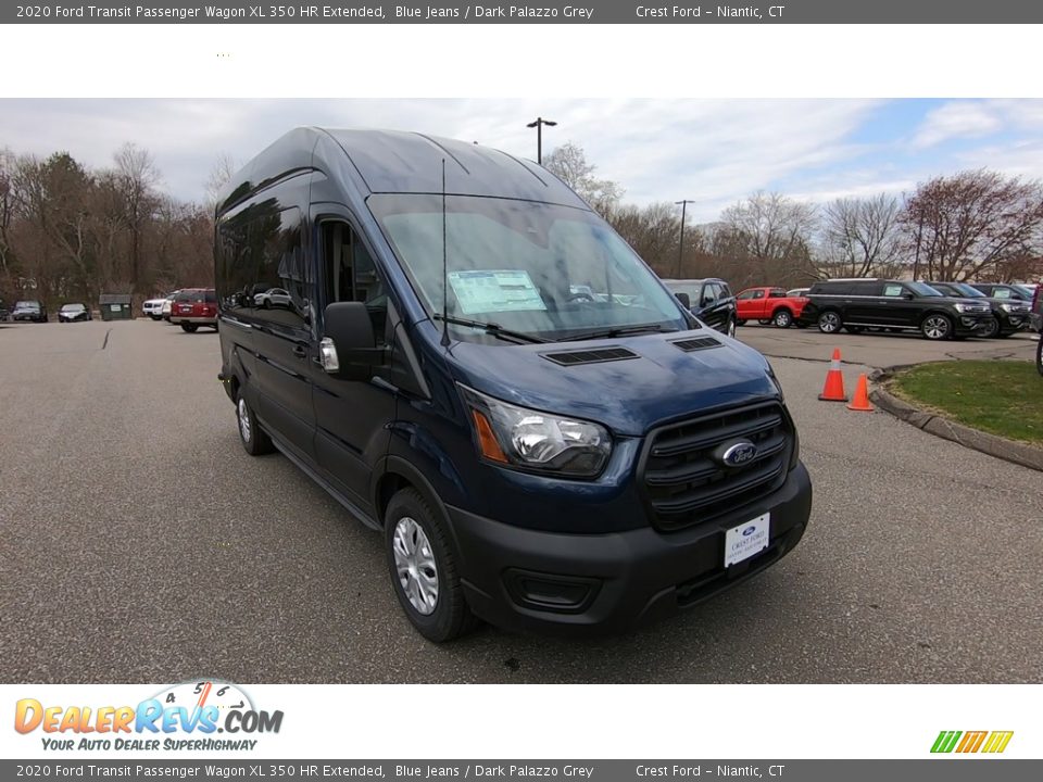 2020 Ford Transit Passenger Wagon XL 350 HR Extended Blue Jeans / Dark Palazzo Grey Photo #1