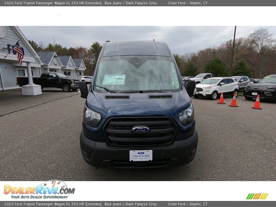 2020 Ford Transit Passenger Wagon XL 350 HR Extended Blue Jeans / Dark Palazzo Grey Photo #2