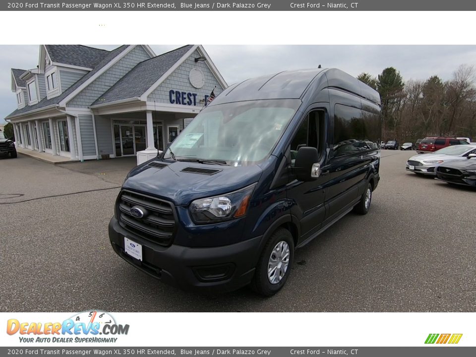 2020 Ford Transit Passenger Wagon XL 350 HR Extended Blue Jeans / Dark Palazzo Grey Photo #3