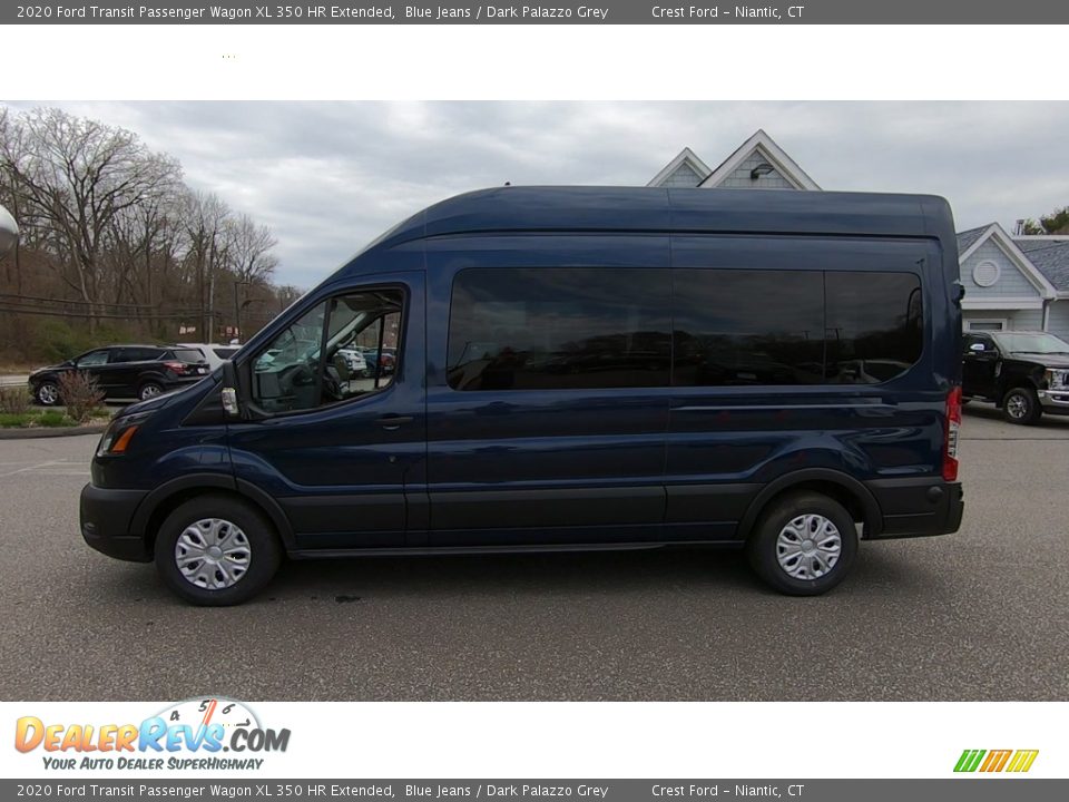 2020 Ford Transit Passenger Wagon XL 350 HR Extended Blue Jeans / Dark Palazzo Grey Photo #4