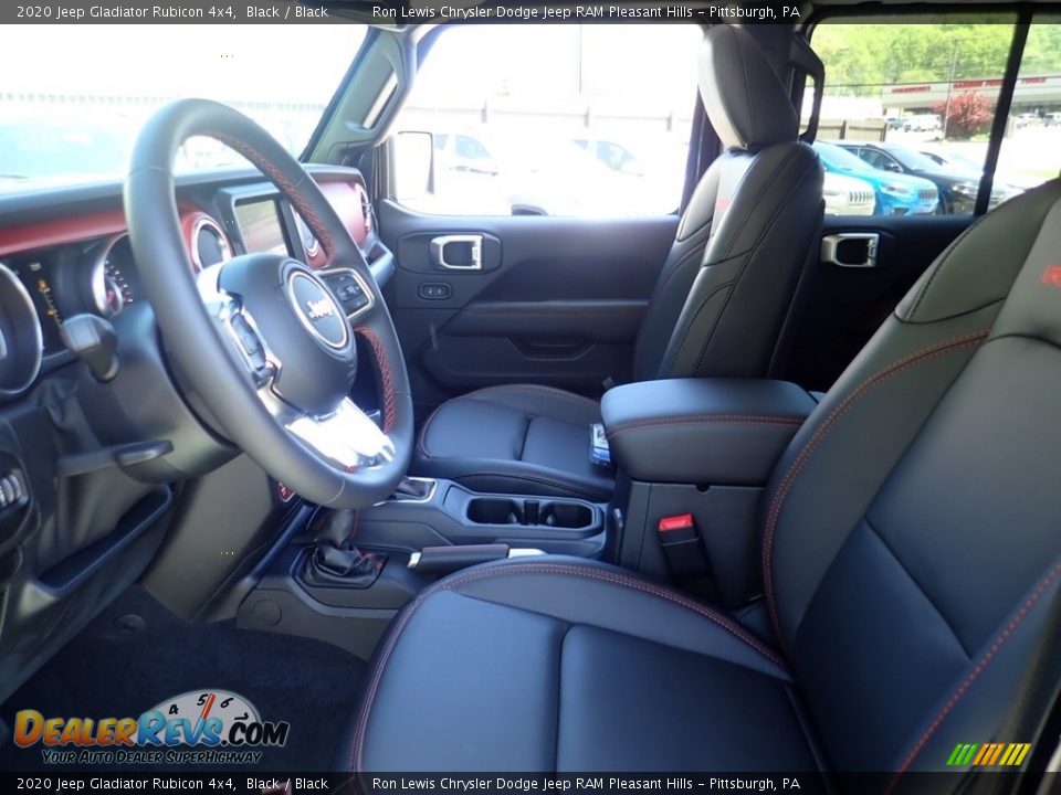2020 Jeep Gladiator Rubicon 4x4 Black / Black Photo #14