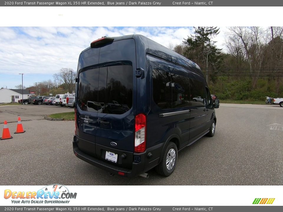 2020 Ford Transit Passenger Wagon XL 350 HR Extended Blue Jeans / Dark Palazzo Grey Photo #7