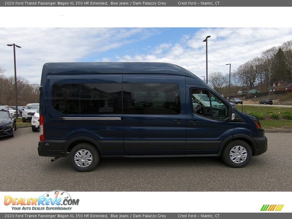 2020 Ford Transit Passenger Wagon XL 350 HR Extended Blue Jeans / Dark Palazzo Grey Photo #8
