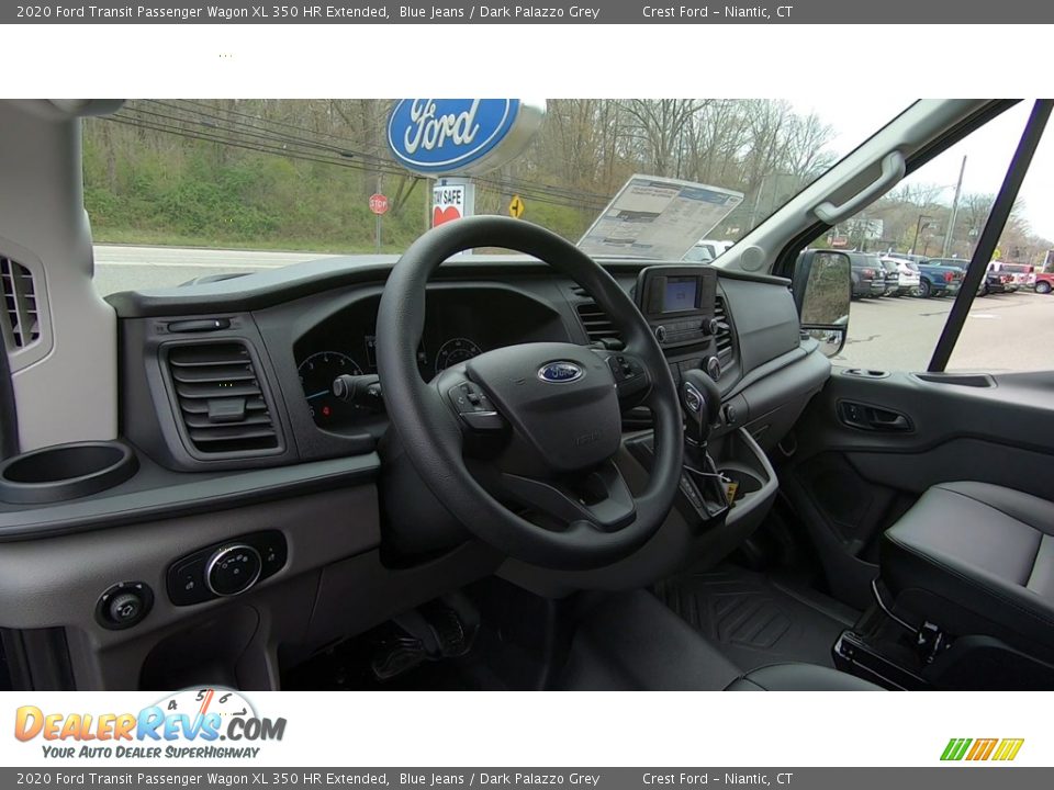 2020 Ford Transit Passenger Wagon XL 350 HR Extended Blue Jeans / Dark Palazzo Grey Photo #10
