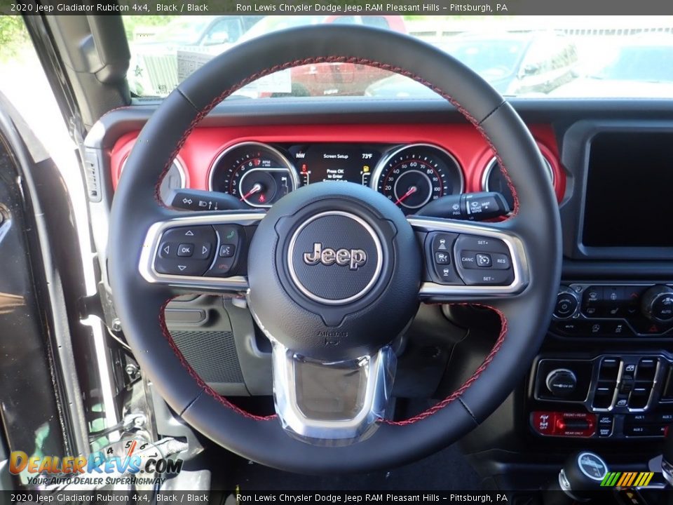 2020 Jeep Gladiator Rubicon 4x4 Black / Black Photo #19