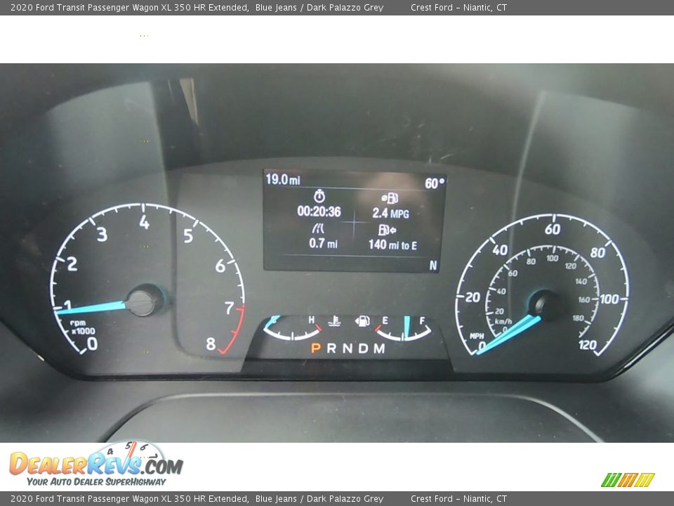 2020 Ford Transit Passenger Wagon XL 350 HR Extended Blue Jeans / Dark Palazzo Grey Photo #13