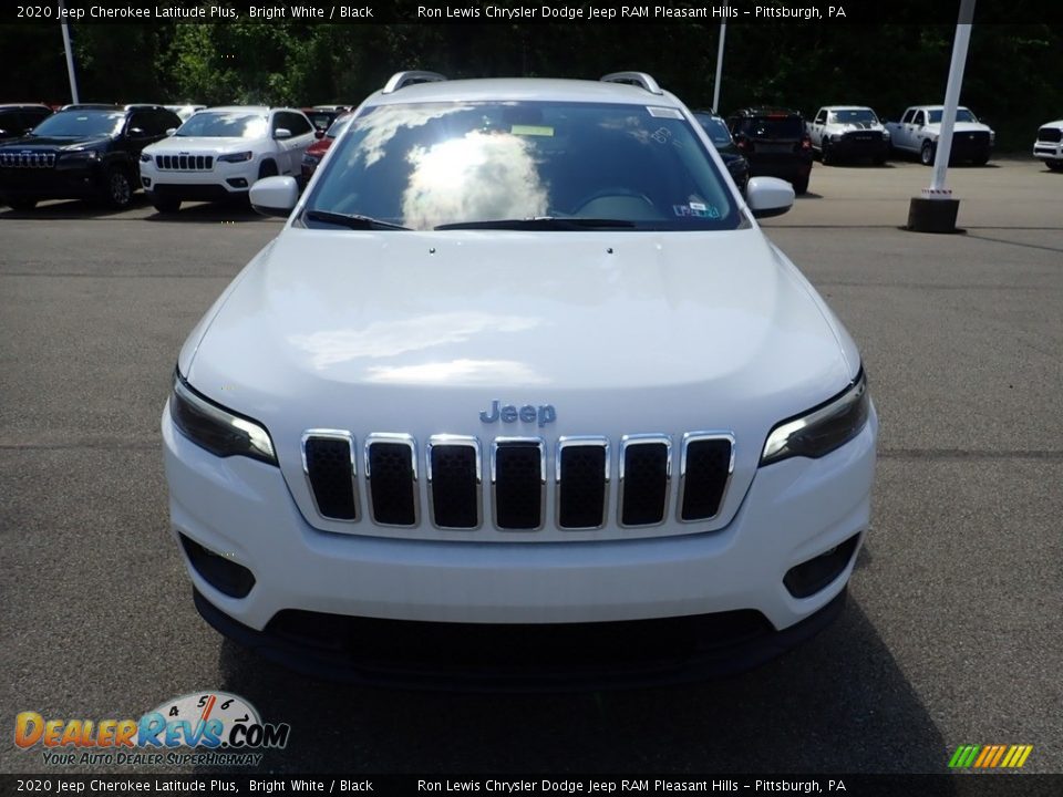 2020 Jeep Cherokee Latitude Plus Bright White / Black Photo #2
