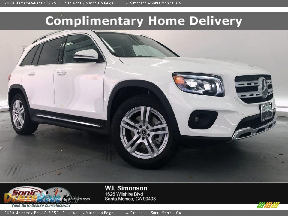 2020 Mercedes-Benz GLB 250 Polar White / Macchiato Beige Photo #1