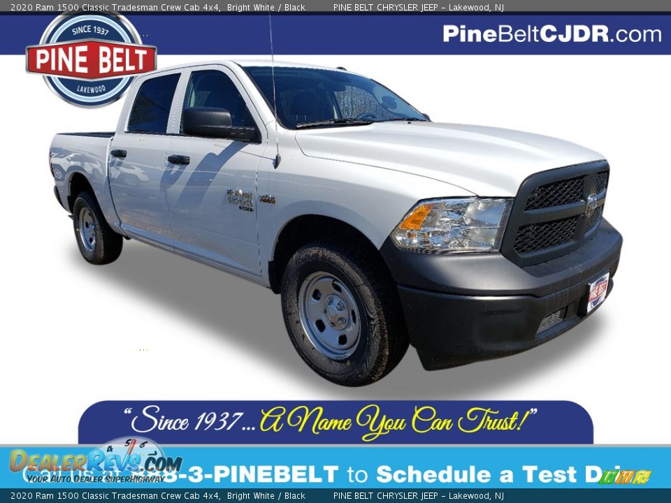 2020 Ram 1500 Classic Tradesman Crew Cab 4x4 Bright White / Black Photo #1