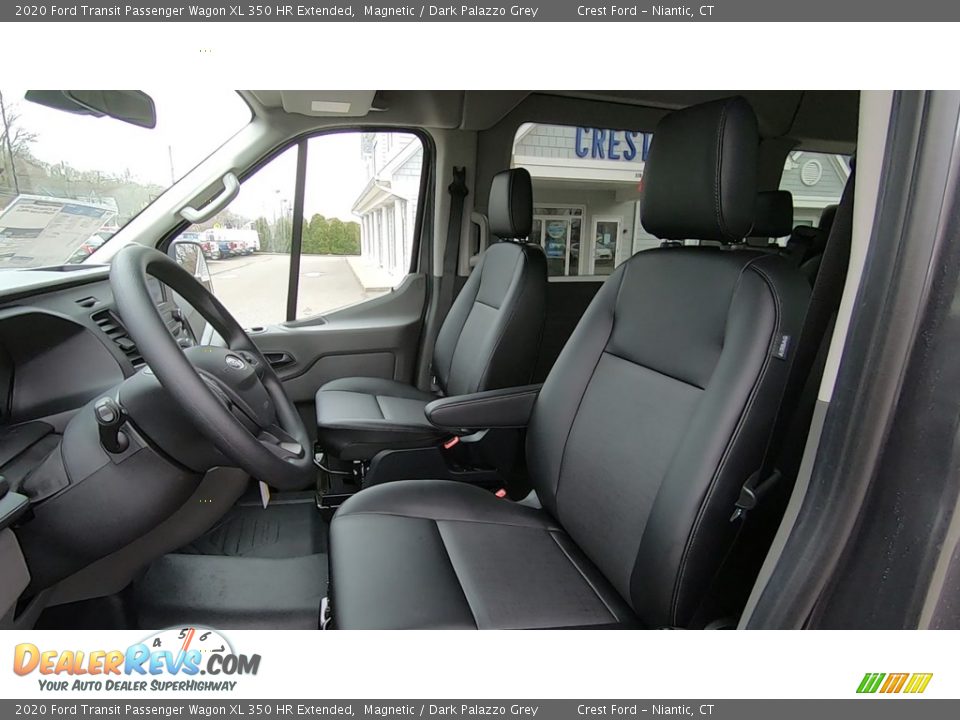 Front Seat of 2020 Ford Transit Passenger Wagon XL 350 HR Extended Photo #11