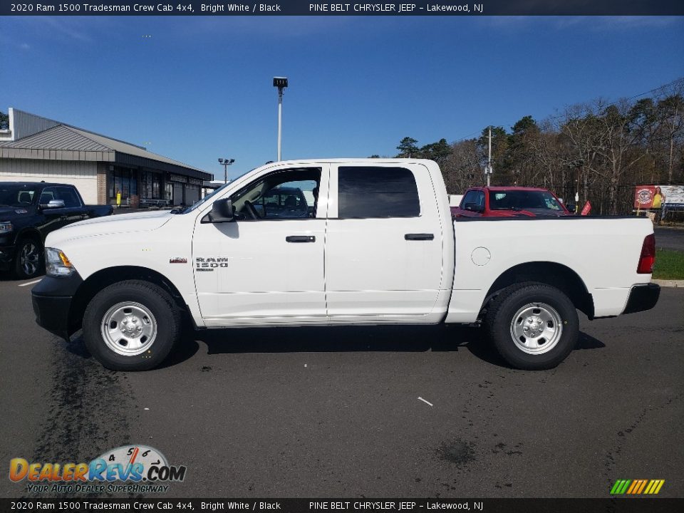 2020 Ram 1500 Tradesman Crew Cab 4x4 Bright White / Black Photo #4