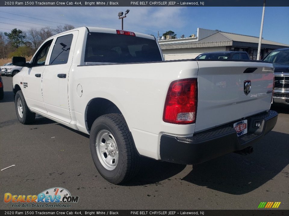 2020 Ram 1500 Tradesman Crew Cab 4x4 Bright White / Black Photo #6