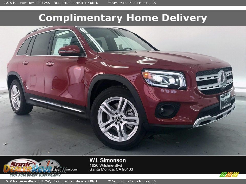 2020 Mercedes-Benz GLB 250 Patagonia Red Metallic / Black Photo #1