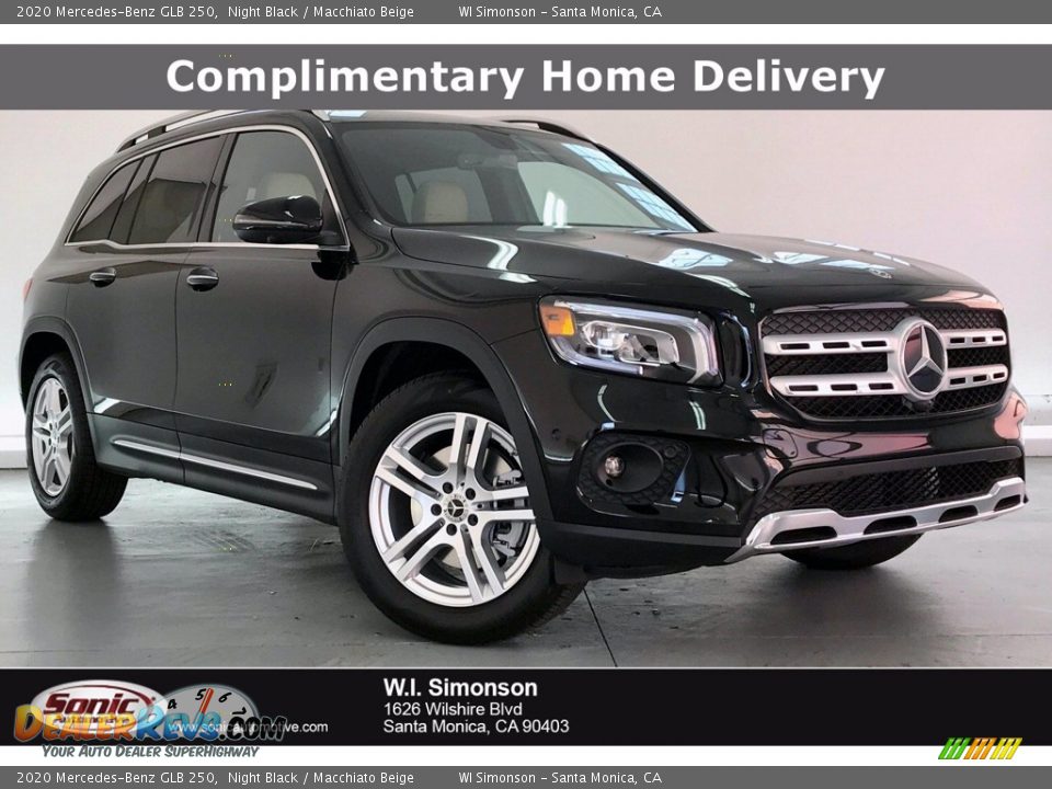 2020 Mercedes-Benz GLB 250 Night Black / Macchiato Beige Photo #1