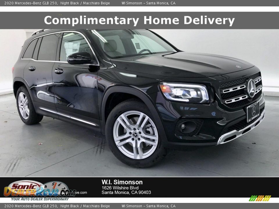 2020 Mercedes-Benz GLB 250 Night Black / Macchiato Beige Photo #1