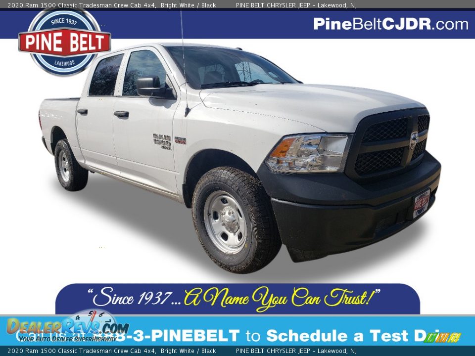 2020 Ram 1500 Classic Tradesman Crew Cab 4x4 Bright White / Black Photo #1