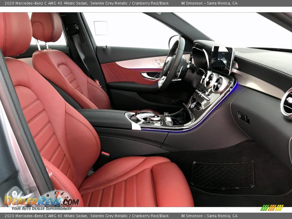 2020 Mercedes-Benz C AMG 43 4Matic Sedan Selenite Grey Metallic / Cranberry Red/Black Photo #5