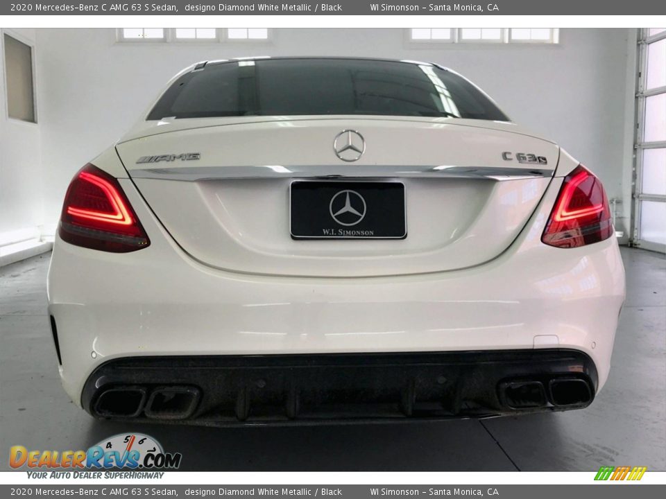 2020 Mercedes-Benz C AMG 63 S Sedan designo Diamond White Metallic / Black Photo #3