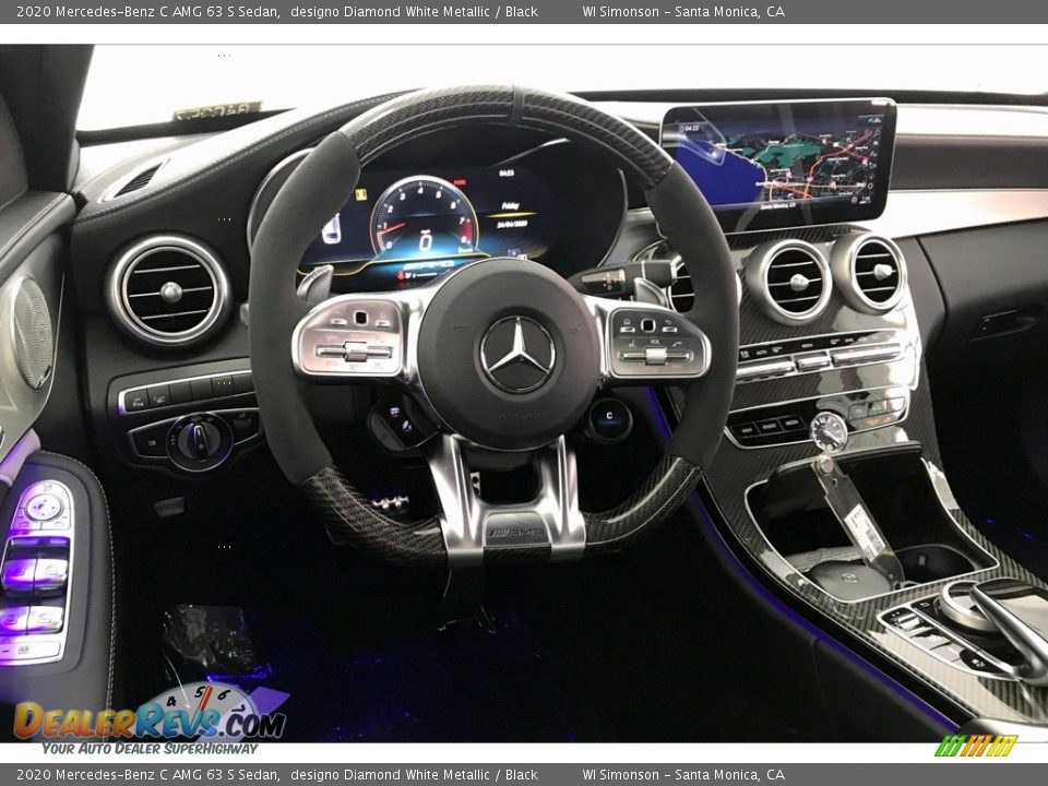 2020 Mercedes-Benz C AMG 63 S Sedan designo Diamond White Metallic / Black Photo #4
